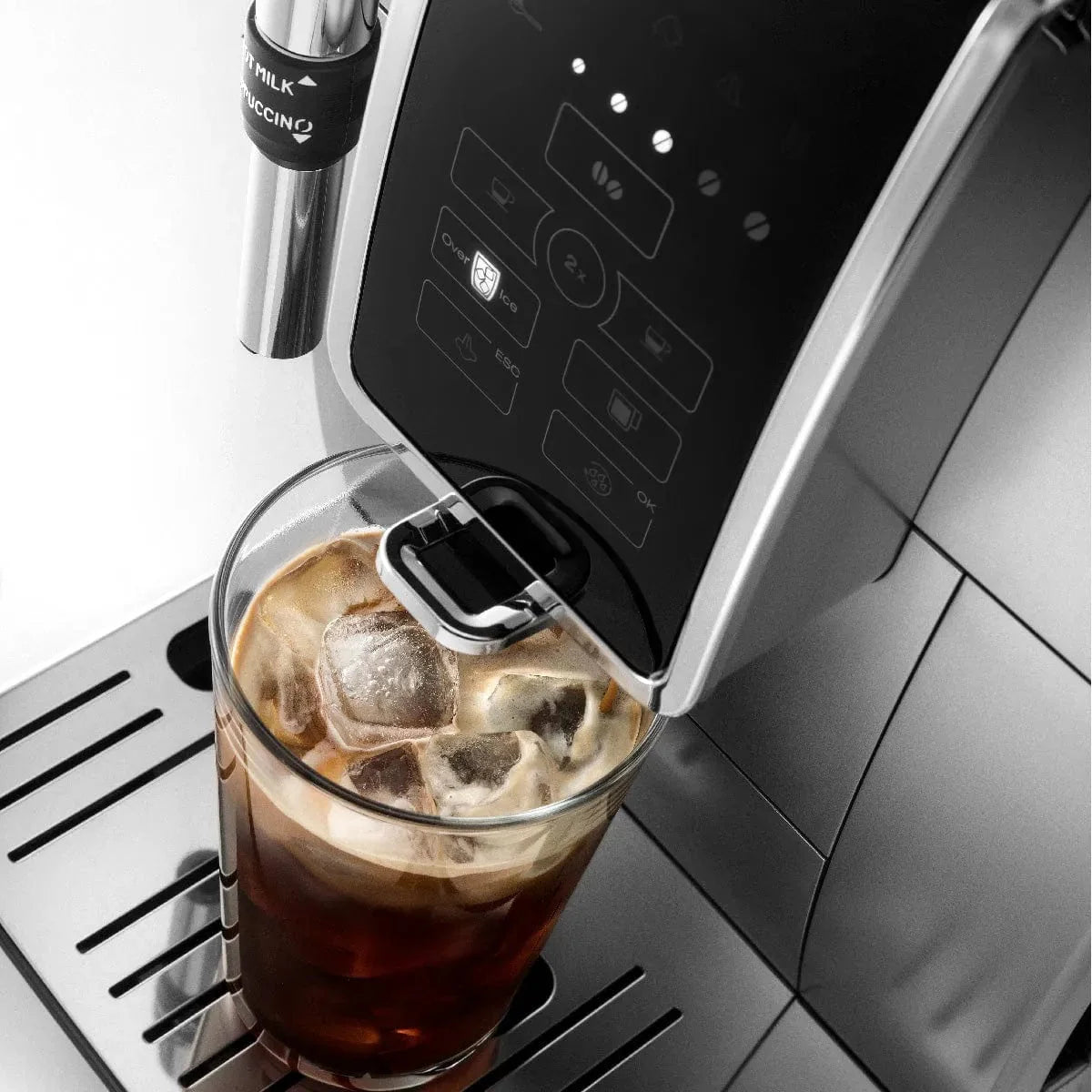 DeLonghi Dinamica With Adjustable Frothing Wand Super Automatic Espresso & Coffee Machine ECAM35025SB (Silver)